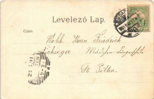 1901 Budapest VII. Erzsébet körút, New York palota. Ganz Antal 311. litho