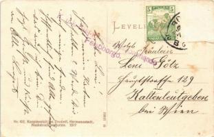 1917 Sövényfalva, Zeunen, Cornesti (Ádámos, Adamus); Romänisches Dorf / Román falu, népviselet. Nr. ...