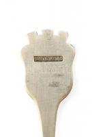 Ezüst(Ag) "Wien" díszkanál, jelzett, h: 10,5 cm, bruttó: 8,72 g