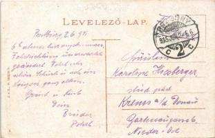 1915 Pozsony, Pressburg, Bratislava; Vasúti alagút, vonatok, vár / railway tunnel, trains,c astle