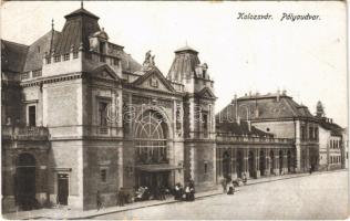 1917 Kolozsvár, Cluj; vasútállomás / railway station (EK)