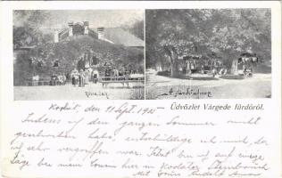 1905 Várgedefürdő, Kúpele Hodejov; Rózsa lak, fürdő udvar / villa, spa (EK)