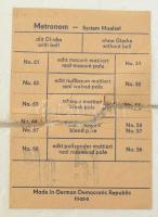 NDK metronóm, eredeti dobozzal, jó állapotban 24 cm