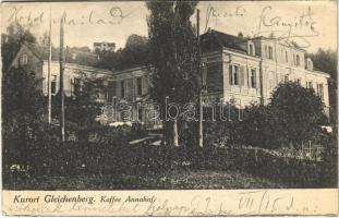 1921 Bad Gleichenberg (Steiermark), Kaffee Annahof / café (EK)