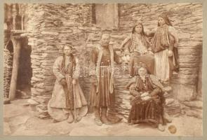 cca 1890-1900 Déchy Mór (1851-1917) geográfus, utazó, a Kaukázus egyik első kutatójának fotó hagyaté...