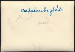 cca 1930 Balatonboglár, látképe, kilátással a Badacsonyra, fotó, 8×6 cm