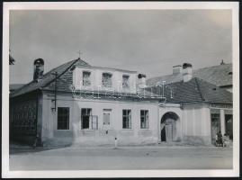1939 Rozsnyó, kórház, fotó, 8,5×11,5 cm
