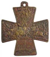 Német Államok / Augsburg ~1700-1800. "Szent Ulrik-kereszt" Br kegyérem változat (16,19g/48...