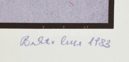 Bukta Imre (1952-): Mezei pillanatok, 1983. Szitanyomat, egyedi nyomat, papír, jelzett. 45,5×33,5 cm...