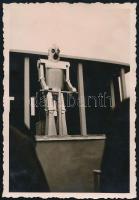 1937 BNV, robot, fotó, 9×6 cm