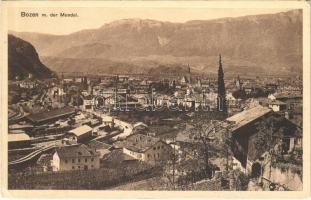 Bolzano, Bozen (Südtirol); m. der Mendel / general view, railway station, train (EK)