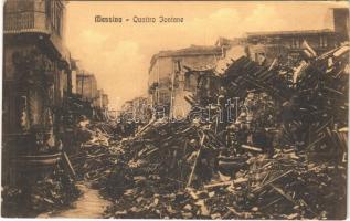 Messina, Quattro Fontane / ruins after the 1908 Messina earthquake (EM)