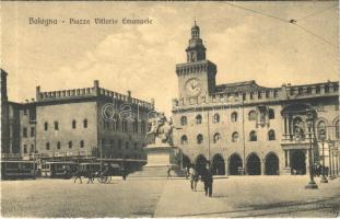 Bologna, Piazza Vittorio Emanuele / square, tram