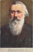 Johannes Brahms. Raphael Tuck & Sons Oilette Serie Komponisten No. 298. s: W. Quinnell (fl)