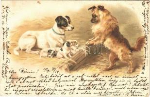 1898 Dogs. litho (EB)