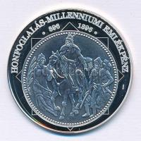 DN "A magyar nemzet pénzérméi - Honfoglalás Milleniumi emlékpénz 896-1896" Ag emlékérem (1...