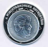 DN "A magyar nemzet pénzérméi - A forint rendszer bevezetése 1946-1948" Ag emlékérem tanús...