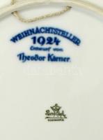 Rosenthal Weichnachtsteller 1924 - Theodor Kärner karácsonyi kiadású porcelán dísztányér. Máz alatti...