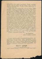 cca 1945 Szent-Györgyi Albert levele Moszkvából Zilahy Lajoshoz. Bp., Magyar-Szovjet Művelődési Társ...