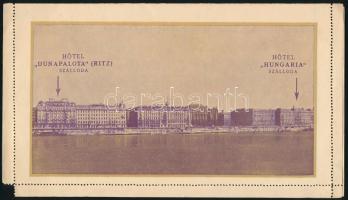 cca 1935 Hungária és Dunapalota-Ritz szállodák igazgatóságának küldhető levél, melyben véleményezni lehet a szállodai szolgáltatást, kitöltetlen