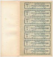 Budapest 1922. "Diósgyőri Szénbánya Részvénytársaság" részvénye 1000K-ról, bélyegzéssel, s...