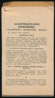 1935 Magyarországi Szociáldemokrata Párt előadói anyaggyűjtemény a budapesti törvényhatósági választ...