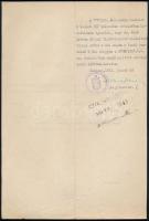 1942 Keresztes-Fischer Ferenc (1881-1948) a Kállay-kormány belügyminiszterének (1942-1944) saját kez...