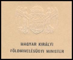 1918 Serényi Béla (1866-1919) a harmadik Wekerle-kormány földművelésügyi miniszterének (1918. februá...