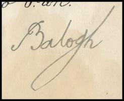 1914 Balogh Jenő (1864-1953) második Tisza István-kormány igazágügy-miniszterének (1913-1917) a teme...