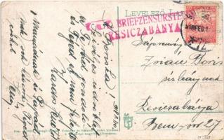 1918 Budapest XVI. Rákosszentmihály, Templom tér, villamossínek (EK)