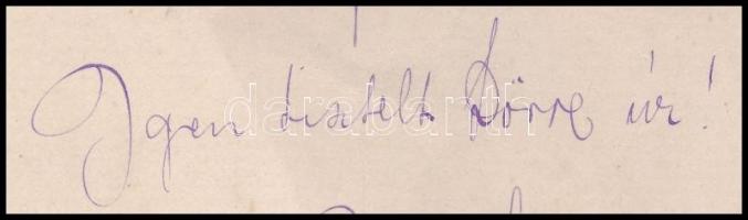 1882 Morelli Gusztáv (1848-1909) fametsző, illusztrátor saját kézzel írt levele id. Dörre Tivadar (1...