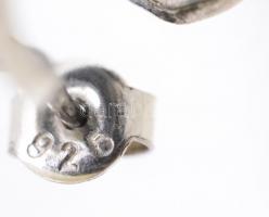 Ezüst(Ag) íves fülbevalópár, jelzett, d: 1,5 cm, nettó: 5,33 g