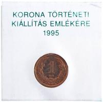 1902KB 1f Br OTP Bank XV. kerületi Fiók / Korona Történeti Kiállítás emlékére 1995 papírtasakban T:1- Adamo K1