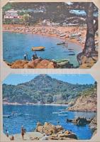 Képeslap gyűjtemény, közel 400 külföldi városképes lap 2 albumban a világ minden részéről, a 60-80-a...