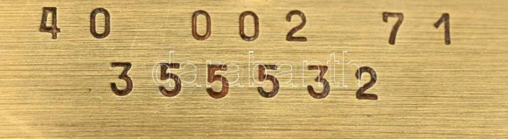 14K arany (Au) Doxa karóra. Jelzett, hátulján gravírozással. Működő, jó állapotban, hibátlan számlap...