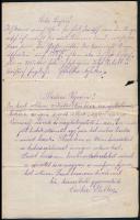 1884 Pozsony (Pressburg/Bratislava) látképével díszített fejléces levélpapír, koronás-nemzeti kiscím...