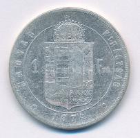 1874KB 1Ft Ag "Ferenc József / Középcímer" T:3 Adamo M15