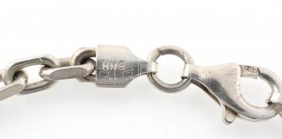 Ezüst(Ag) karkötő, jelzett, h: 16 cm, nettó: 10,67 g