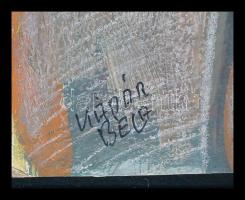 Kádár Béla jelzéssel: Portré. Vegyes technika, karton. 26x21 cm