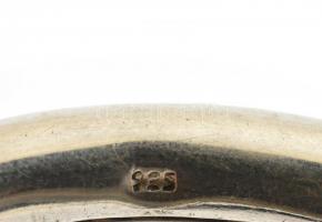 Ezüst(Ag) karperec, jelzett, d: 6 cm, nettó: 20,5 g