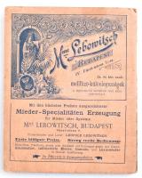 1896 Budapest Székesfőváros Tervrajza, és Útmutatója, a térkép hátoldalán az Ezredéves Országos Kiál...