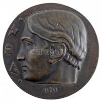 Csúcs Ferenc (1905-1999) 1943. Ady / Musa - Poetae kétoldalas Br emlékérem (383,74g/86mm) T:1- / Hungary 1943. Ady / Musa - Poetae double-sided Br commemorative medallion (383,74g/86mm) C:AU