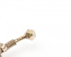 Ezüst(Ag) "csörgős" karperec, jelzett, 6×5,5 cm, nettó: 12,94 g