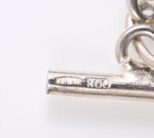 Ezüst(Ag) karkötő, jelzett, h: 19 cm, nettó: 8,55 g