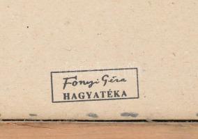 Fónyi Friml Géza (1899-1971): Szent István (mozaik terv). Akvarell, ceruza, papír. Jelzés nélkül, há...