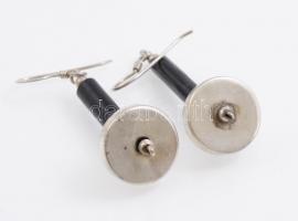 Ezüst(Ag) extravagáns fülbevalópár, jelzett, h: 4 cm, bruttó: 8,27 g