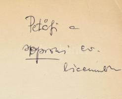 Prőhle Jenő: Petőfi költészete és szelleme a soproni evangélikus líceumban a kiegyezésig. Dedikált k...