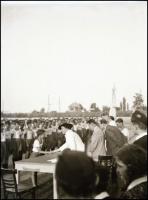 cca 1930-1940 Tornászversenyen készült fotónegatívok, 10 db, 6×9 cm