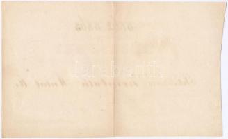 Pest 1863. "Pesti müegyesületi rész-jegy" 5 1/4Ft-ról, "3862, 3863" sorszámokkal...