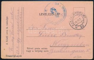 1916 Tábori posta levelezőlap / Field postcard M. kir. honvéd gyalog ezred parancsnokság + FP 23 b
